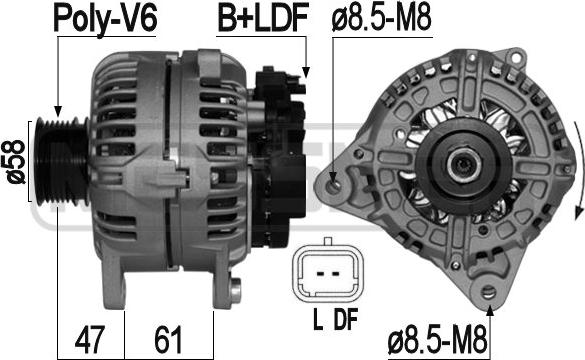 ERA 209072A - Alternator www.molydon.hr