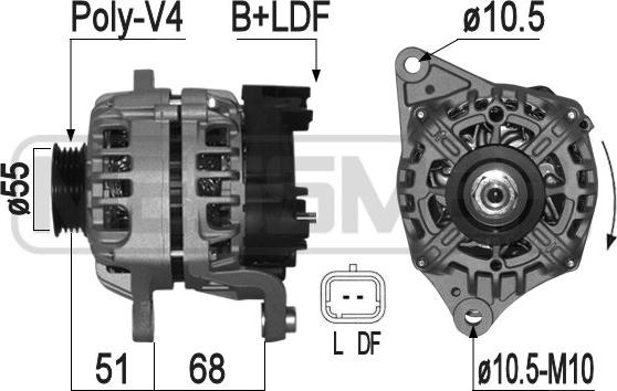 ERA 209143A - Alternator www.molydon.hr