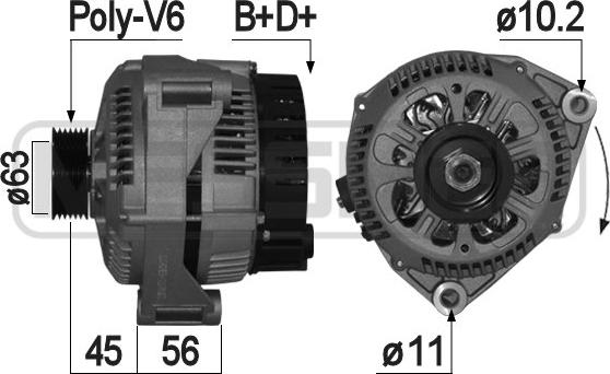 ERA 209155A - Alternator www.molydon.hr