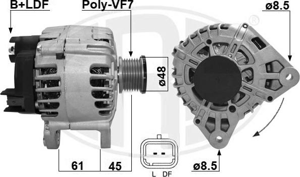 ERA 209150A - Alternator www.molydon.hr