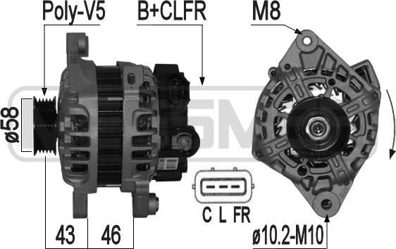 ERA 209127 - Alternator www.molydon.hr