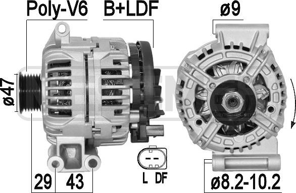 ERA 209391A - Alternator www.molydon.hr