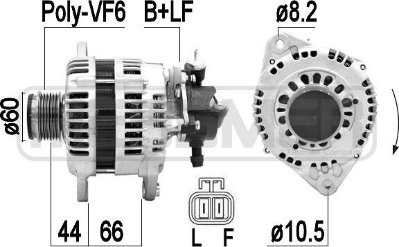 ERA 209392A - Alternator www.molydon.hr