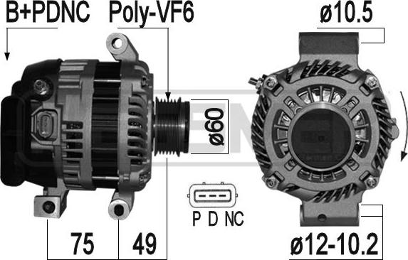 ERA 209349A - Alternator www.molydon.hr