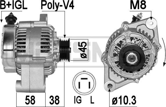 ERA 209342A - Alternator www.molydon.hr