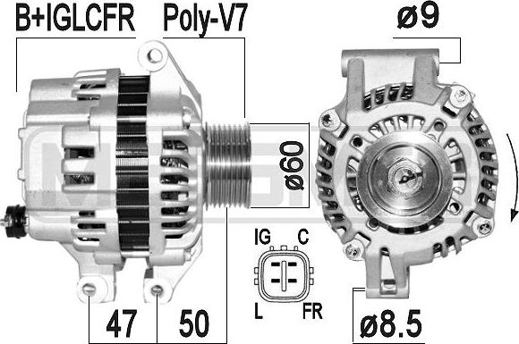 ERA 209356A - Alternator www.molydon.hr