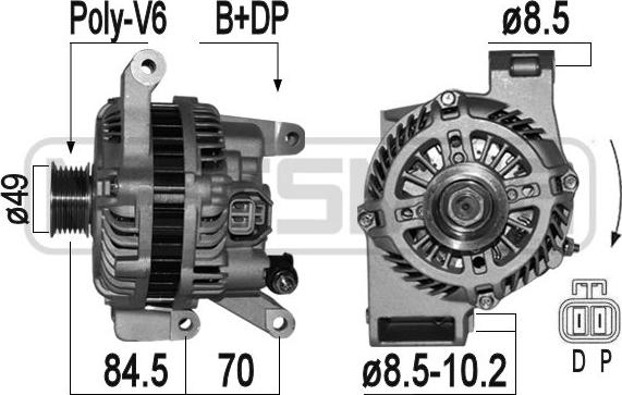 ERA 209358A - Alternator www.molydon.hr