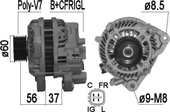 ERA 209368A - Alternator www.molydon.hr