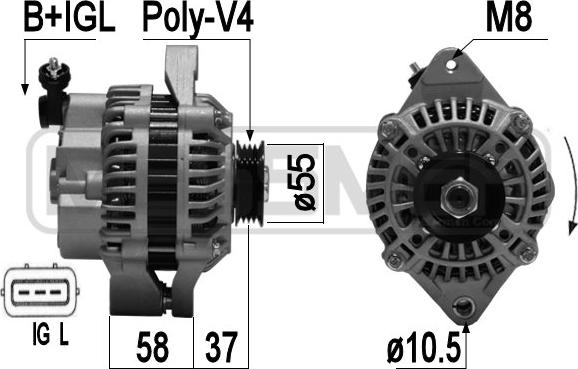 ERA 209367A - Alternator www.molydon.hr