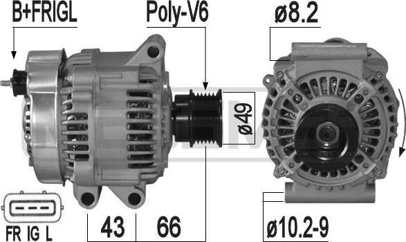 ERA 209302A - Alternator www.molydon.hr