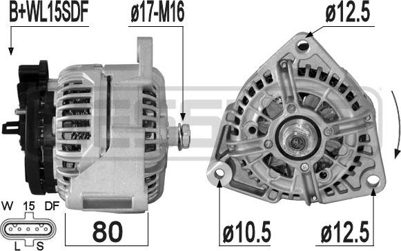 ERA 209307A - Alternator www.molydon.hr