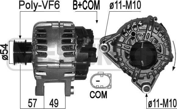 ERA 209317A - Alternator www.molydon.hr