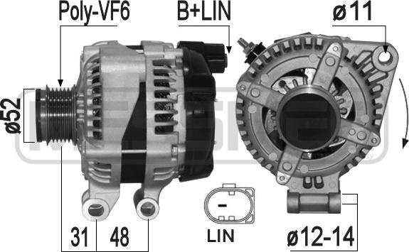 ERA 209331A - Alternator www.molydon.hr