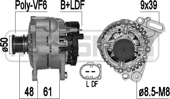 ERA 209379A - Alternator www.molydon.hr