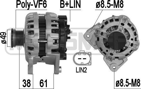 ERA 209375A - Alternator www.molydon.hr