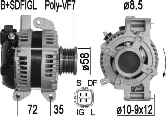 ERA 209370A - Alternator www.molydon.hr