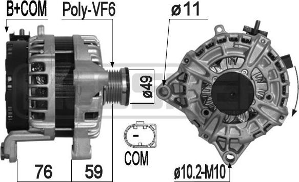 ERA 209255 - Alternator www.molydon.hr