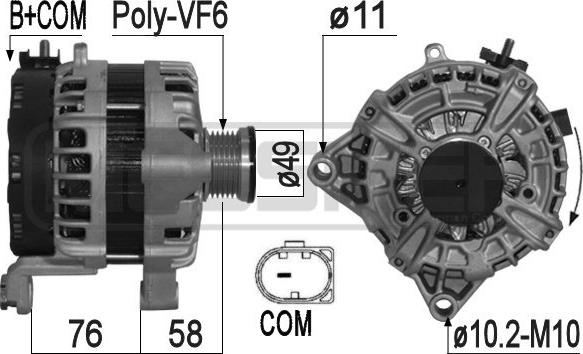 ERA 209256 - Alternator www.molydon.hr