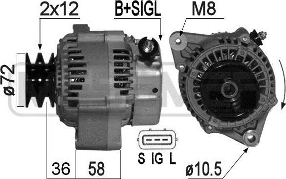 ERA 209250A - Alternator www.molydon.hr