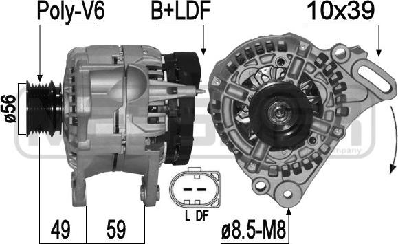 ERA 209282A - Alternator www.molydon.hr