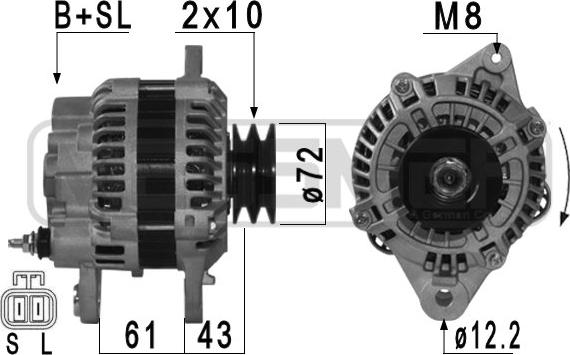 ERA 210950A - Alternator www.molydon.hr