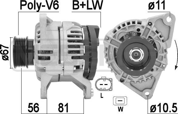 ERA 210933A - Alternator www.molydon.hr