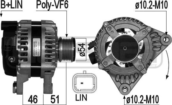 ERA 210973 - Alternator www.molydon.hr