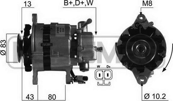 ERA 210455A - Alternator www.molydon.hr