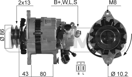 ERA 210457A - Alternator www.molydon.hr