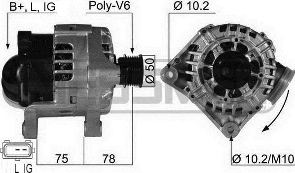 ERA 210464A - Alternator www.molydon.hr