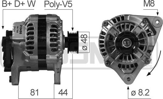 ERA 210486A - Alternator www.molydon.hr