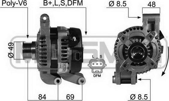 ERA 210438A - Alternator www.molydon.hr