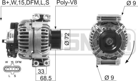 ERA 210592A - Alternator www.molydon.hr