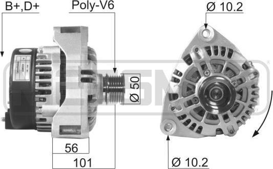 ERA 210617A - Alternator www.molydon.hr