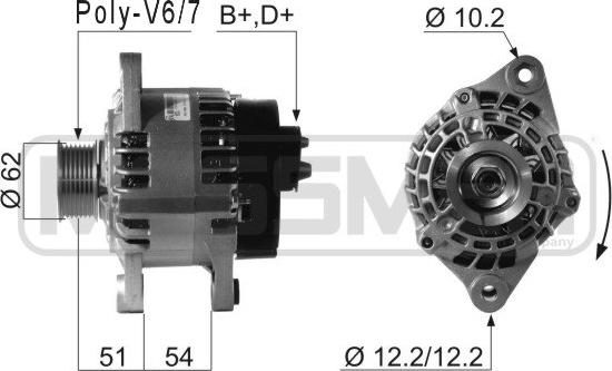 ERA 210631 - Alternator www.molydon.hr