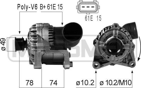 ERA 210164R - Alternator www.molydon.hr