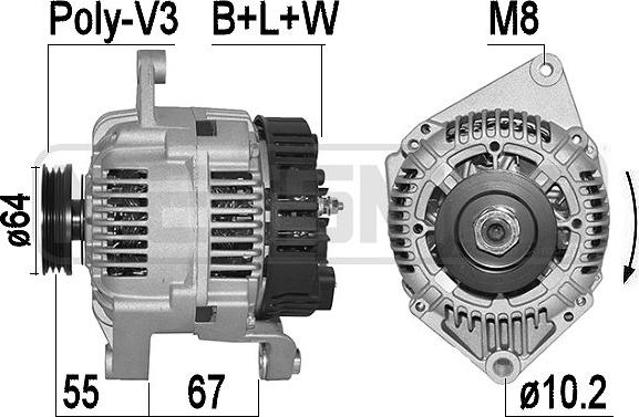 ERA 210166A - Alternator www.molydon.hr