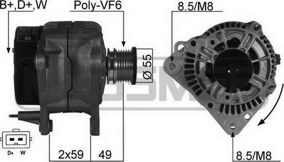 ERA 210125A - Alternator www.molydon.hr