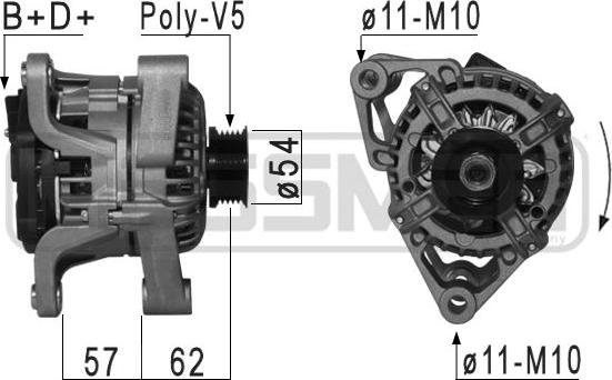 ERA 210866A - Alternator www.molydon.hr