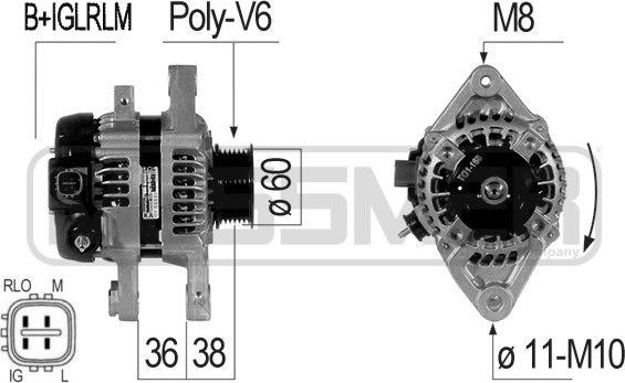 ERA 210829A - Alternator www.molydon.hr