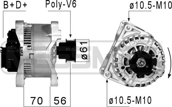 ERA 210825A - Alternator www.molydon.hr