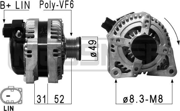 ERA 210873 - Alternator www.molydon.hr