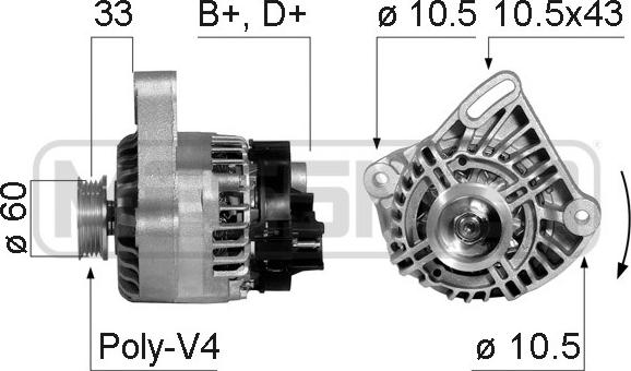 ERA 210348 - Alternator www.molydon.hr