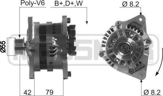 ERA 210253A - Alternator www.molydon.hr