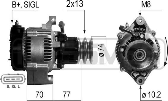 ERA 210267A - Alternator www.molydon.hr