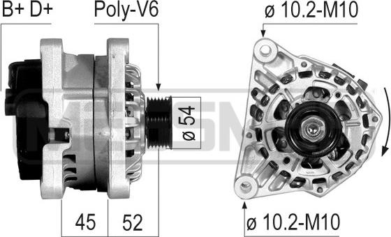 ERA 210239A - Alternator www.molydon.hr