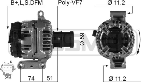 ERA 210278A - Alternator www.molydon.hr