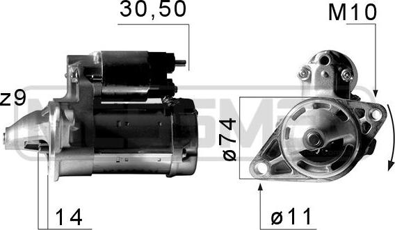 ERA 220654A - Starter www.molydon.hr