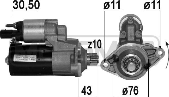 ERA 220665A - Starter www.molydon.hr