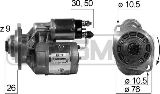 ERA 220160A - Starter www.molydon.hr